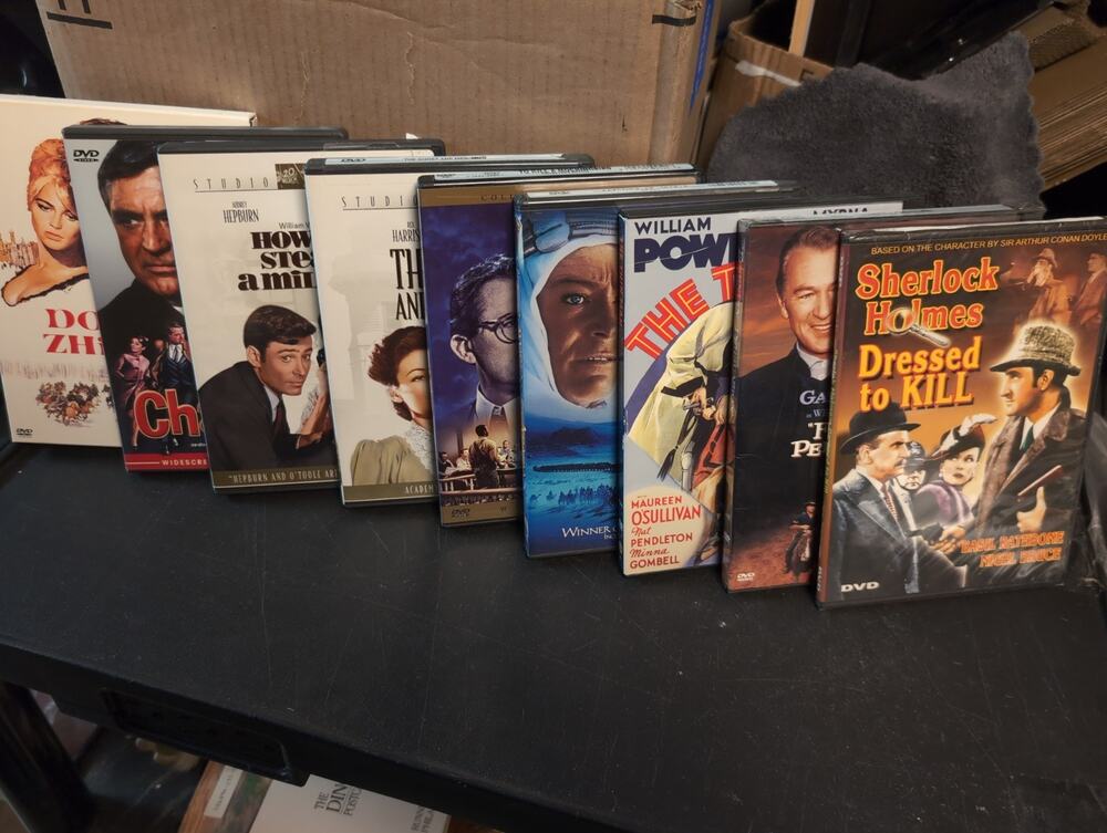 DVD Lot Thin Man Holmes Muir Arabia Charade Steal Million Dr Zhivago Friendly Pe